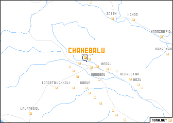 map of Chāh-e Bālū