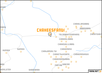 map of Chāh-e Esfandī