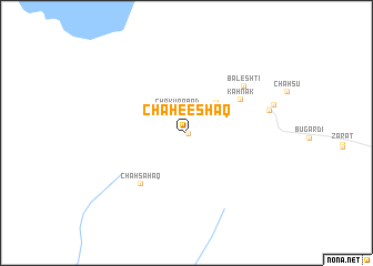 map of Chāh-e Esḩāq