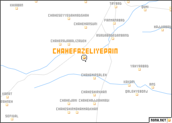 map of Chāh-e Fāẕelī-ye Pā\