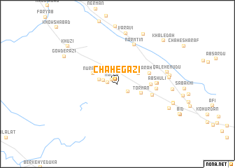 map of Chāh-e Gazī