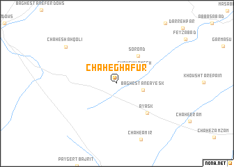 map of Chāh-e Ghafūr