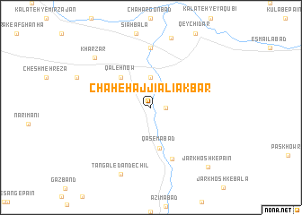 map of Chāh-e Ḩājjī ‘Alī Akbar