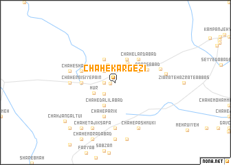 map of Chāh-e Kargezī