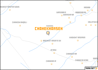 map of Chāh-e Khamseh