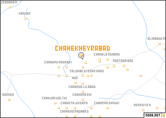 map of Chāh-e Kheyrābād