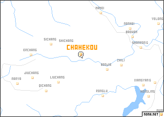 map of Chahekou