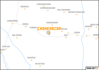 map of Chāh-e Mazār