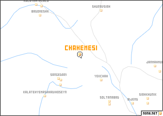 map of Chāh-e Mesī