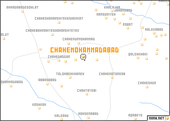 map of Chāh-e Moḩammadābād