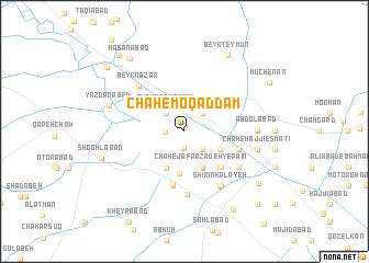 map of Chāh-e Moqaddam