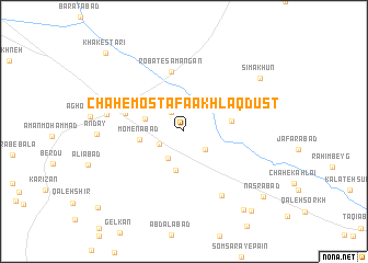 map of Chāh-e Moşţafá Akhlāq Dūst