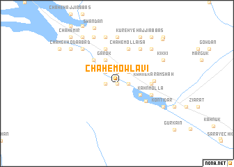 map of Chāh-e Mowlavī