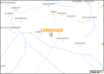 map of Chāh-e Mūsá