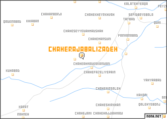 map of Chāh-e Rajab ‘Alīzādeh
