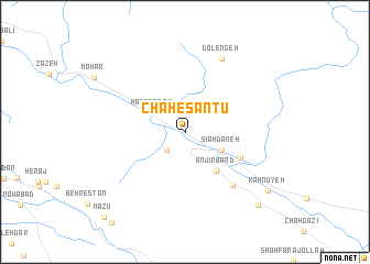 map of Chāh-e Sāntū