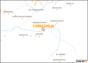 map of Chāh-e Shojā‘