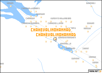 map of Chāh-e Valī Moḩammad