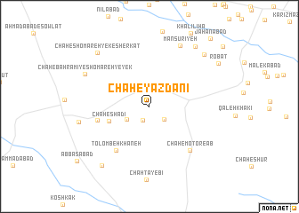 map of Chāh-e Yazdānī