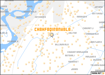 map of ChāhFaqīrānwāla