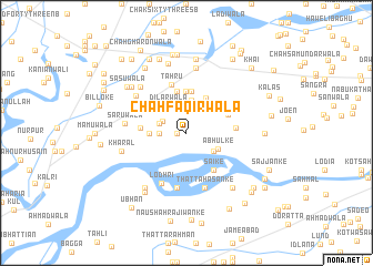 map of Chāh Faqirwāla