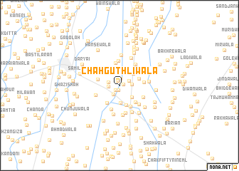 map of Chāh Guthliwāla