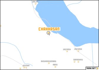 map of Chāh Ḩasan