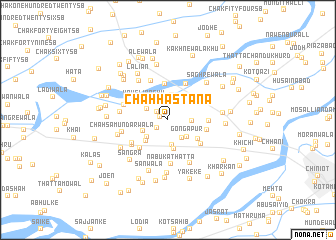 map of Chāh Hastāna