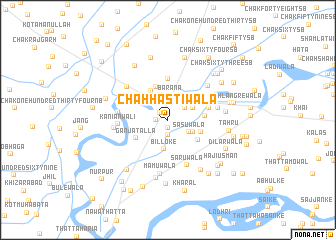 map of Chāh Hastiwāla