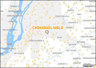 map of Chāh Haweliwāla