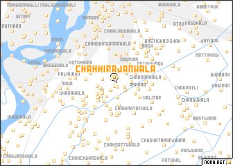 map of Chāh Hirājānwāla