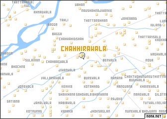 map of Chāh Hirāwāla