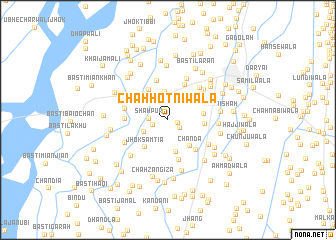 map of Chāh Hotnīwāla