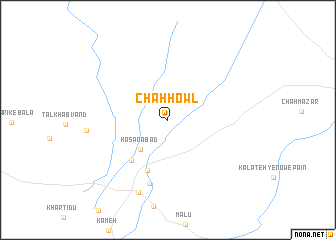 map of Chāh Ḩowl