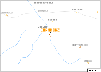 map of Chāh Ḩowẕ