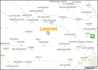 map of Chāhikān