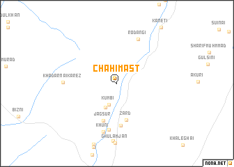 map of Chah-i-Mast