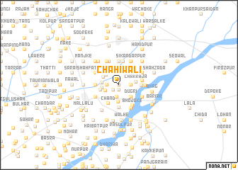 map of Chāhīwāli