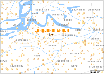 map of Chāh Jahānewāla