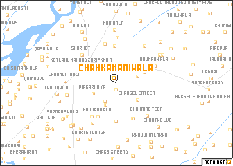 map of Chāh Kamānīwāla