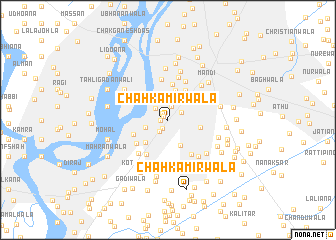 map of Chāh Kamirwāla