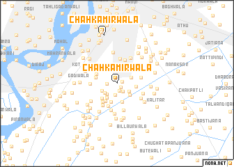 map of Chāh Kamirwāla