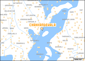 map of Chāh Kandewāla