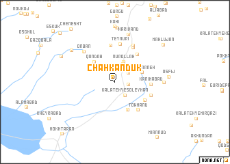map of Chahkandūk