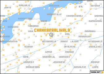 map of Chāh Kara Aliwāla