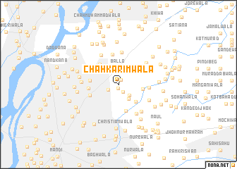 map of Chāh Karīmwāla