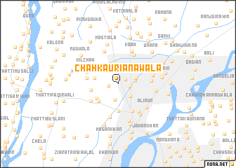 map of Chāh Kauriānawāla