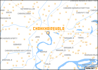 map of Chāh Khairewāla