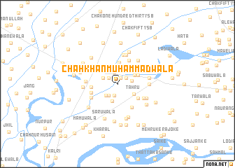 map of Chāh Khān Muhammadwāla