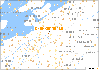 map of Chāh Khānwāla